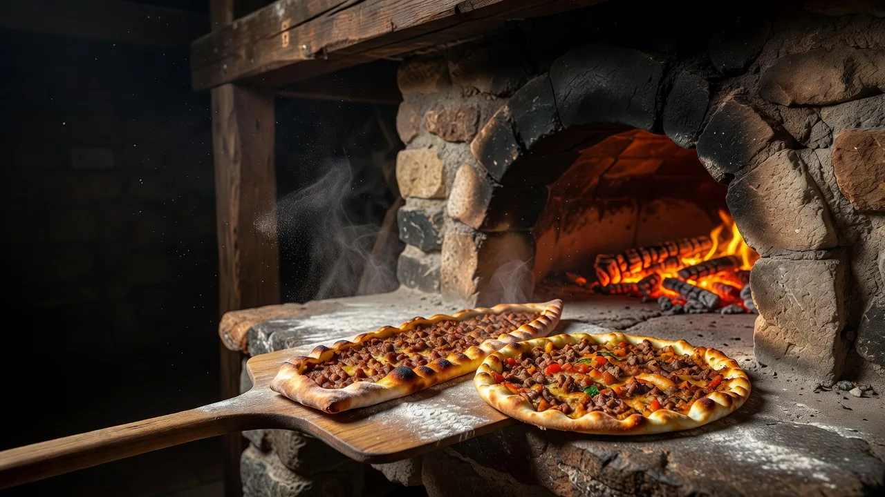 Taş fırından çıkan pide ve lahmacun (temsili görsel)